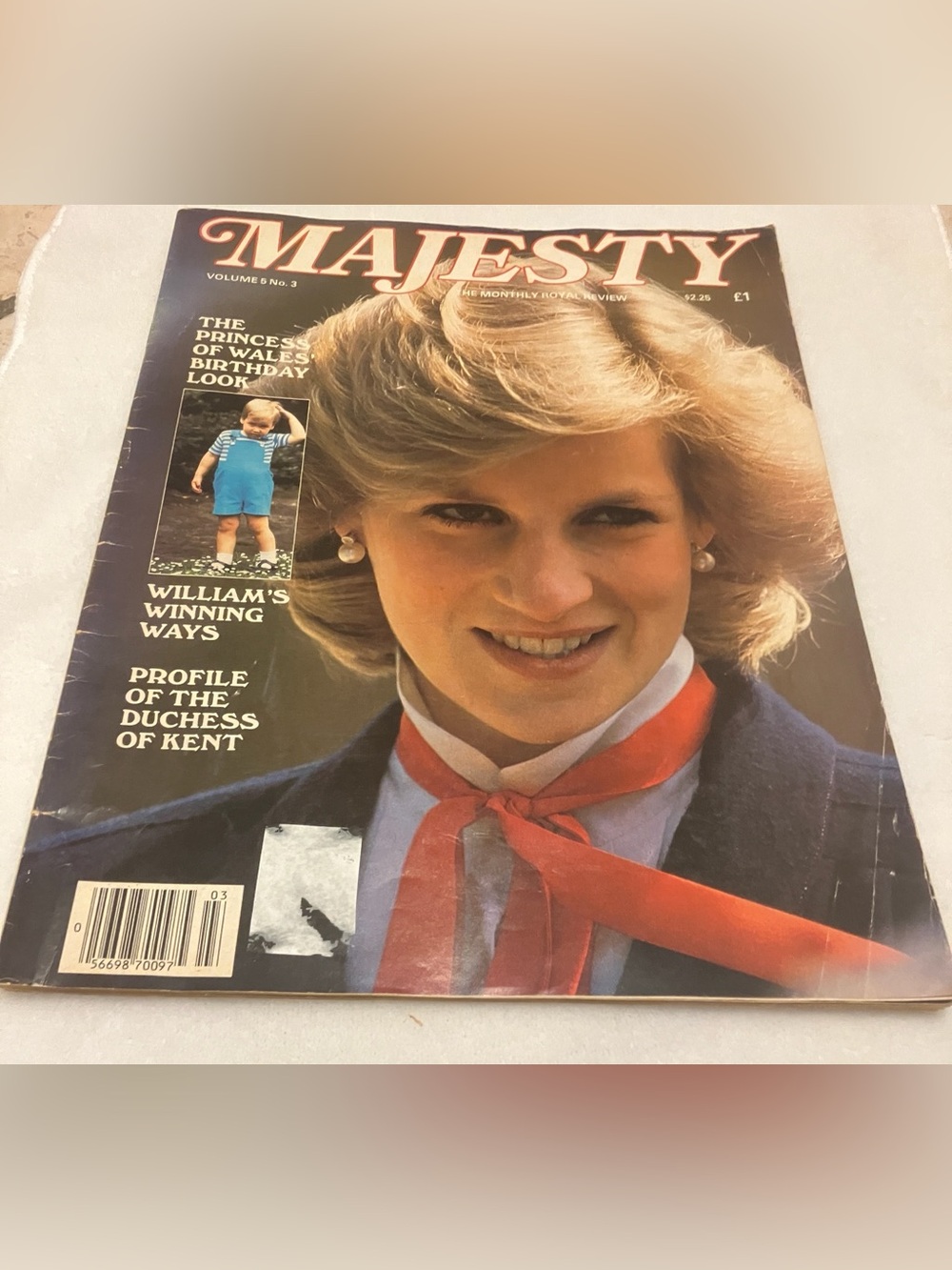 Vintage Majesty Magazine Vol 5 No 3 Princess Diana Prince William Royal